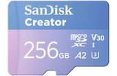 Carte microSDXC SanDisk Creator 256 Go, UHS-I