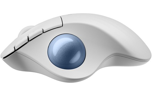 Souris sans fil Logitech Ergo M575S - Blanche - Ergonomique, Trackball