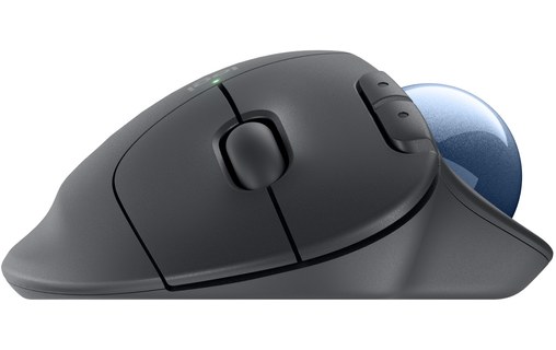 Souris sans fil Logitech Ergo M575S - Graphite - Ergonomique, Trackball
