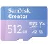 Carte microSDXC SanDisk Creator 512 Go, UHS-I