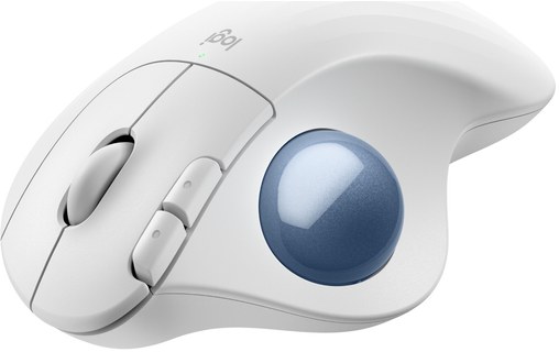 Souris sans fil Logitech Ergo M575S - Blanche - Ergonomique, Trackball