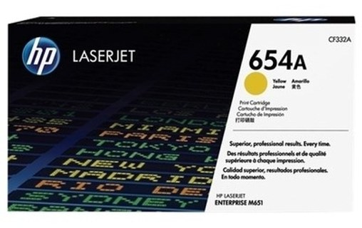 HP 654A Toner Jaune CF332A