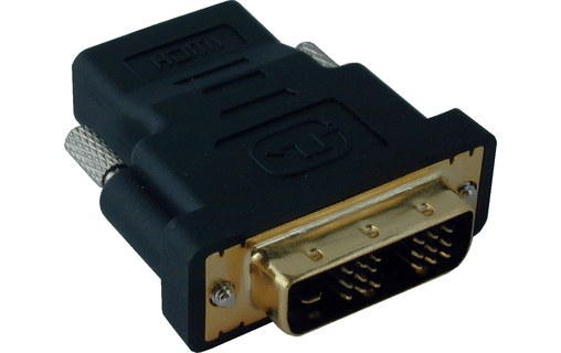 Adaptateur HDMI Femelle vers DVI-D 18+1 Mâle - Connecteurs Plaqués or