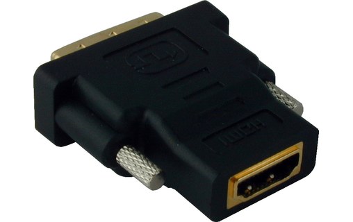 Adaptateur HDMI Femelle vers DVI-D 24 + 1 Mâle - Connecteurs Plaqués or