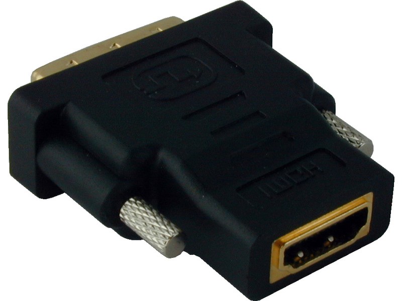 Adaptateur HDMI Femelle vers DVI-D 24 + 1 Mâle - Connecteurs Plaqués or -  Vidéo - Macway