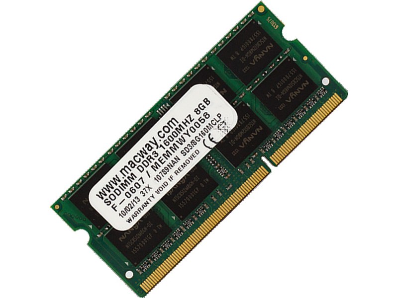 Mémoire RAM 8 Go DDR3 SODIMM 1600 MHz PC3-12800 - Mémoire RAM - Macway