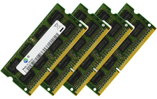 Mémoire RAM 32 Go (4 x 8 Go) SODIMM 1333 MHz DDR3 PC3-10600