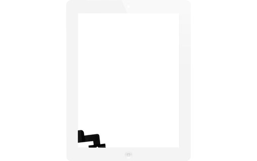 Vitre tactile Blanche pour iPad 2 avec sticker et bouton Home