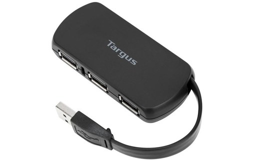 Targus ACH114EU hub & concentrateur USB 2.0 480 Mbit/s Noir