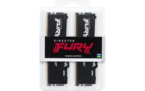 Mémoire RAM Kingston FURY Beast RGB 128 Go (2 x 64 Go) DDR5 5600 MHz CL36