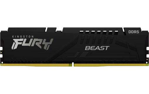 Mémoire DIMM DDR5 6000MHz Kingston, 32Gb (2x 16Gb) Fury Beast Noir RGB EXPO _ K