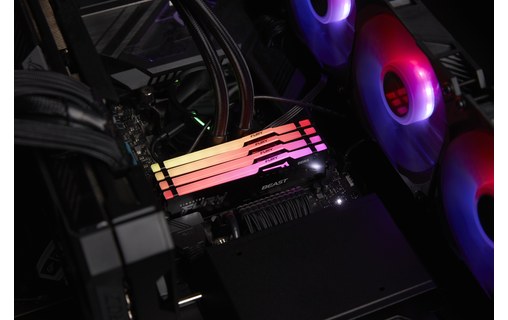 Mémoire RAM Kingston FURY Beast RGB 128 Go (2 x 64 Go) DDR5 5600 MHz CL36