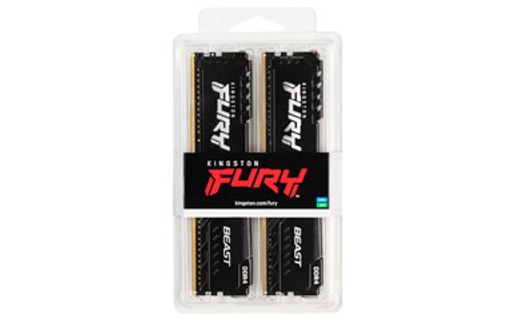 KINGSTON Fury Beast Mémoire - 16Go (2x8Go) - DDR4 - 3200 MHz CL16