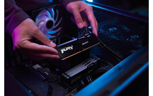 Mémoire RAM Kingston FURY Beast RGB 128 Go (2 x 64 Go) DDR5 5600 MHz CL36