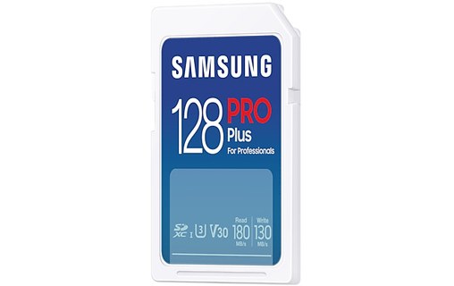 Carte SDXC Samsung PRO Plus 128 Go avec adaptateur USB, UHS-I, V30