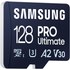 Carte microSDXC Samsung PRO Ultimate 128 Go avec adaptateur USB, UHS-I, V30