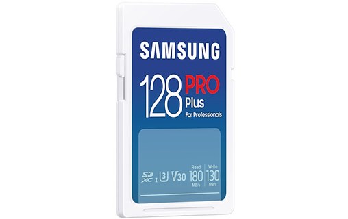 Carte SDXC Samsung PRO Plus 128 Go avec adaptateur USB, UHS-I, V30