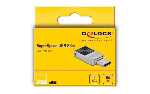 Clé USB-C Delock 54084 64 Go - Argent - USB 3.2