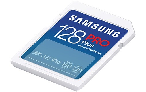 Carte SDXC Samsung PRO Plus 128 Go avec adaptateur USB, UHS-I, V30