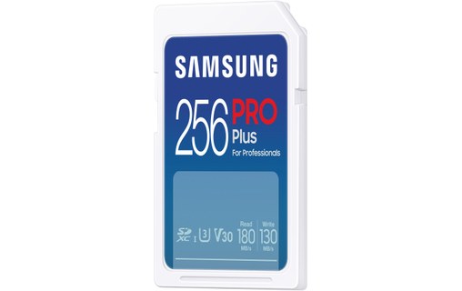 Carte SDXC Samsung PRO Plus 256 Go, UHS-I, V30