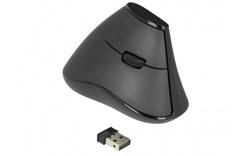 Souris sans fil Delock 12622 - Noire - Ergonomique