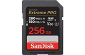 Carte SDXC SanDisk Extreme Pro 256 Go, UHS-II, V60