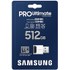 Carte microSDXC Samsung PRO Ultimate 512 Go avec adaptateur SD, UHS-I, V30