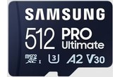 Carte microSDXC Samsung PRO Ultimate 512 Go avec adaptateur SD, UHS-I, V30