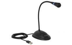 DeLOCK 65871 microphone Noir Microphone de PC
