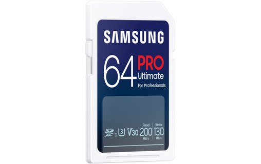 Carte SDXC Samsung PRO Ultimate 64 Go, UHS-I, V30