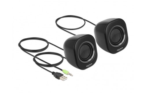 Enceinte PC Delock 27002, Noire