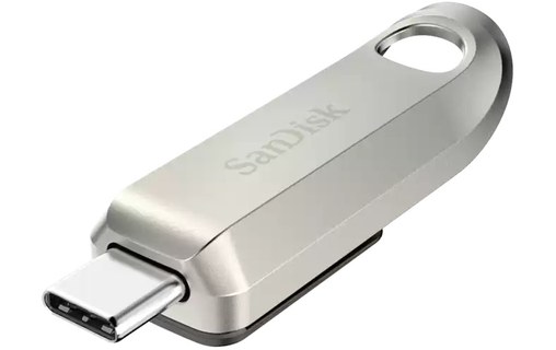 Clé USB-C SanDisk Ultra Luxe 64 Go - Argent - USB 3.2