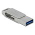 Clé USB-C et USB-A Delock 54076 128 Go - Argent - USB 3.2