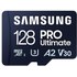 Carte microSDXC Samsung PRO Ultimate 128 Go avec adaptateur SD, UHS-I, V30