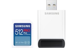 Carte SDXC Samsung PRO Plus 512 Go avec adaptateur USB, UHS-I, V30