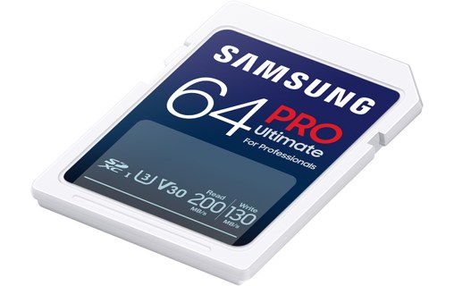 Carte SDXC Samsung PRO Ultimate 64 Go, UHS-I, V30