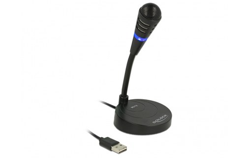 DeLOCK 65868 microphone Noir Microphone de PC