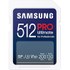 Carte SDXC Samsung PRO Ultimate 512 Go avec adaptateur USB, UHS-I, V30