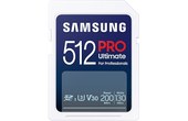 Carte SDXC Samsung PRO Ultimate 512 Go avec adaptateur USB, UHS-I, V30
