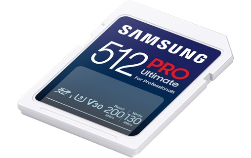 Carte SDXC Samsung PRO Ultimate 512 Go, UHS-I, V30