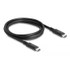 Câble Delock USB-C vers USB-C 240 W 40 Gbit/s - 1,2 m - Noir