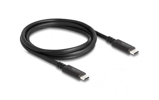 Câble Delock USB-C vers USB-C 240 W 40 Gbit/s - 1,2 m - Noir