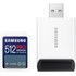 Carte SDXC Samsung PRO Ultimate 512 Go avec adaptateur USB, UHS-I, V30