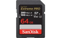 Carte SDXC SanDisk Extreme Pro 64 Go, UHS-II, V60