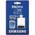 Carte SDXC Samsung PRO Plus 512 Go avec adaptateur USB, UHS-I, V30