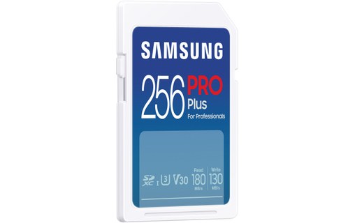 Carte SDXC Samsung PRO Plus 256 Go, UHS-I, V30