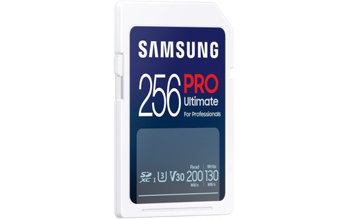 Carte SDXC Samsung PRO Ultimate 256 Go, UHS-I, V30