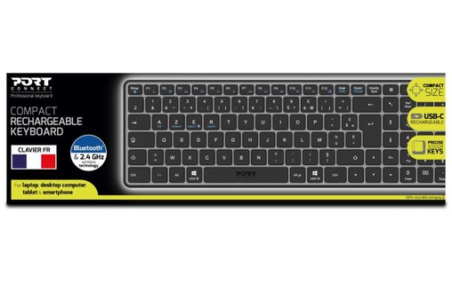Clavier sans fil PORT Designs 911002 - Noir