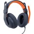Casque gaming Logitech Zone Learn Over Ear USB-C Bleu, Orange