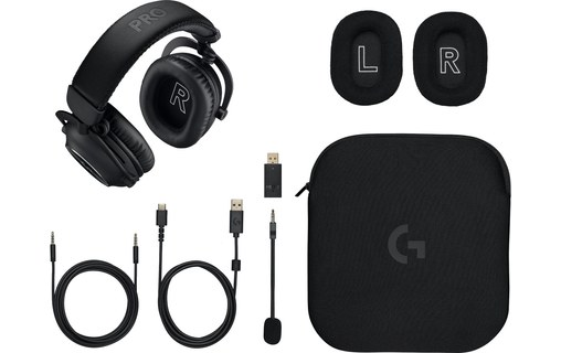 Casque gaming sans fil Logitech PRO X 2 Lightspeed, Noir - Bluetooth